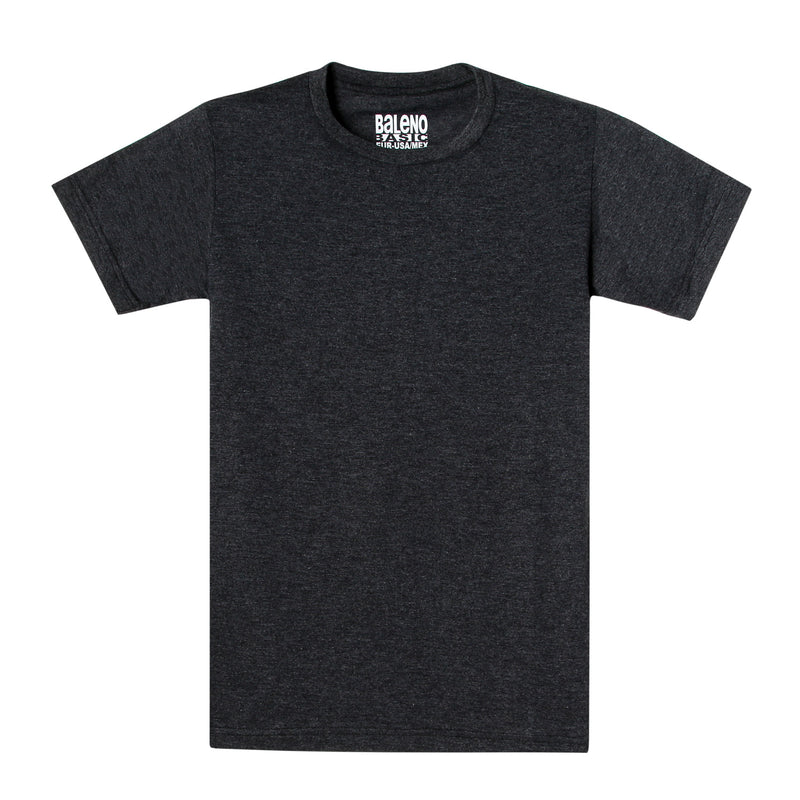 BALENO BASIC ROUNDNECK TEE D/A BLACK S Afteno 11127429 Plain Roundneck Short Sleeved Tees After Dark S