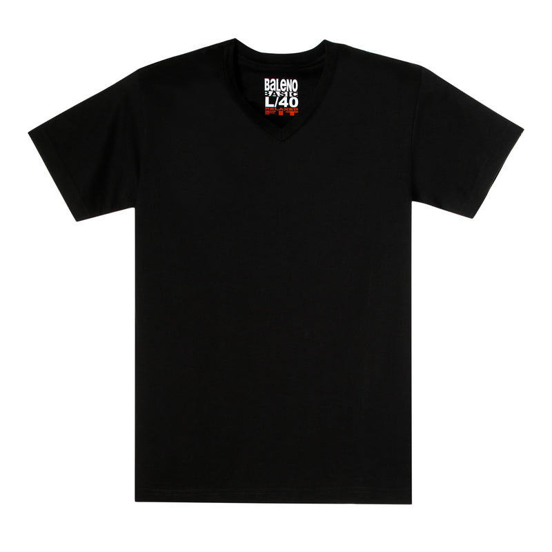 BALENO BASIC VNECK TEE BLACK XS