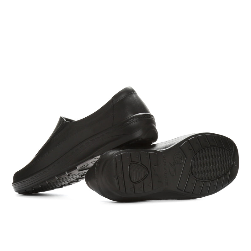 DURALITE   SLIP ON    MOLDED  BLK-5 GABRIEL DURALITE GABRIEL SLIP ON MOLDED SHOES