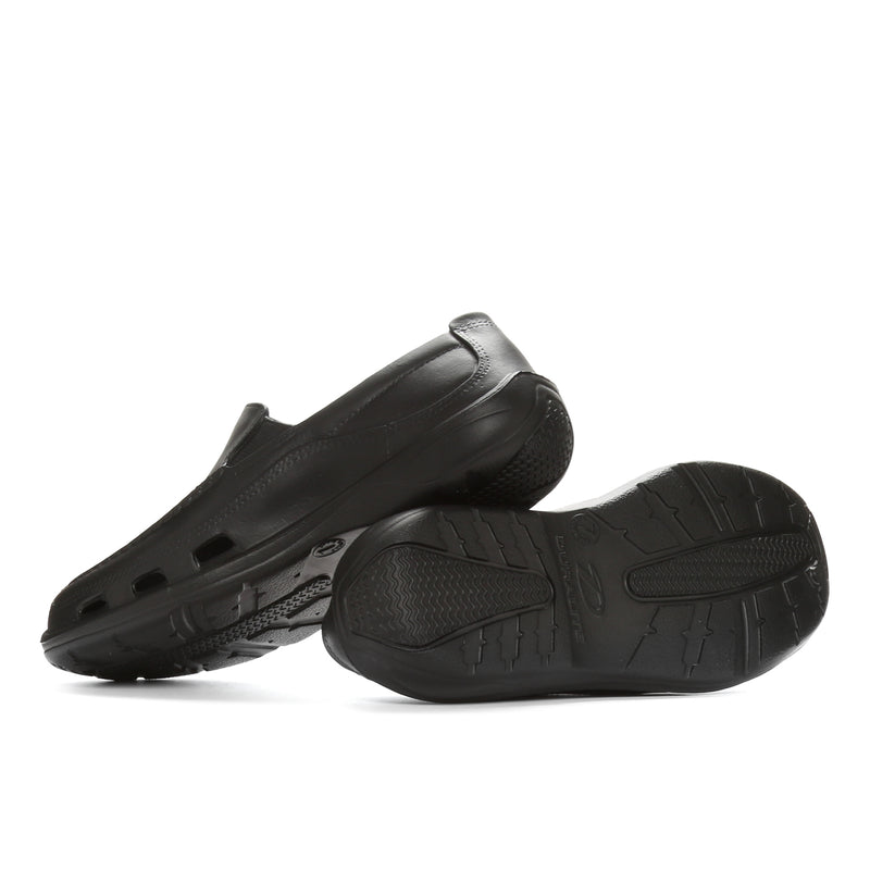 DURALITE   RUBBER     MOLDED  ECCO- BLK-5 DURALITE ECCO SLIP ON MOLDED SHOES