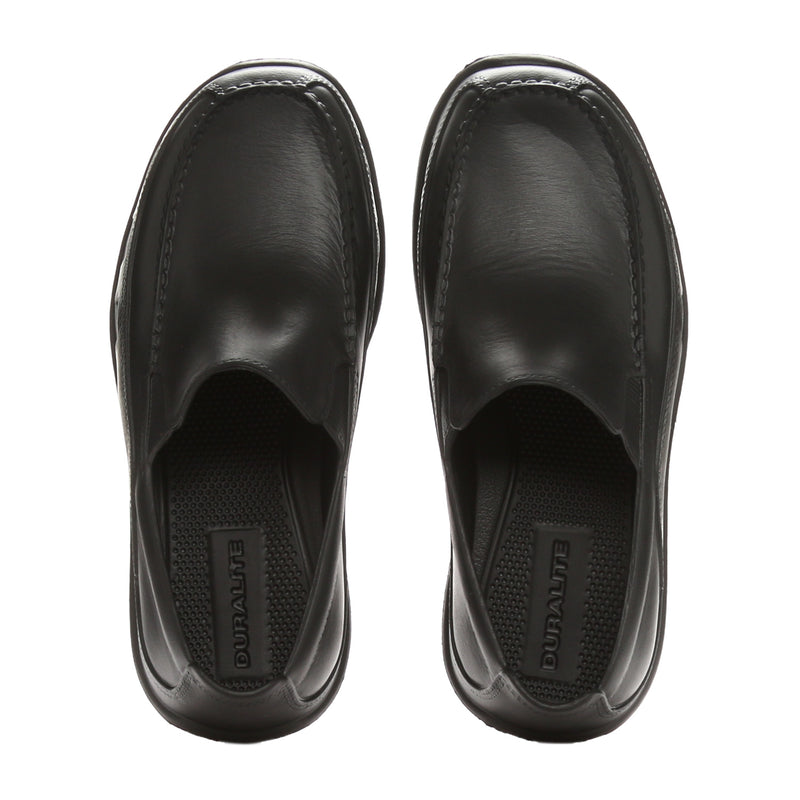 DURALITE   RUBBER     MOLDED  ECCO- BLK-5 DURALITE ECCO SLIP ON MOLDED SHOES