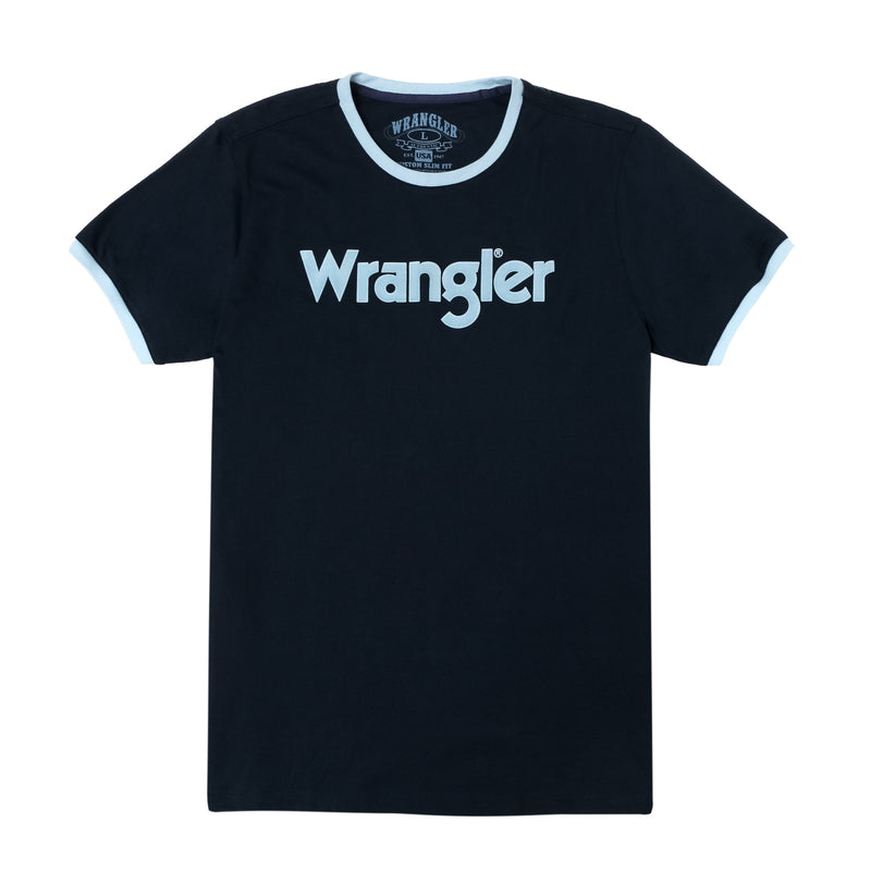 WRANGLER TEES NAVY L W188 MTK1NVY WRANGLER CR SHIRT W188-MTK1NVY