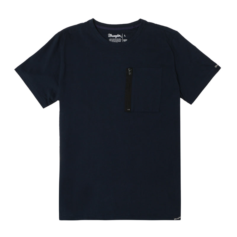 WRANGLER TEES NAVY L W189 MTK1NVY WRANGLER RN SHIRT W189-MTK1NVY