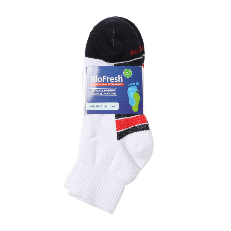 BioFresh Men's Sports Ankle Socks 3-Pair Set