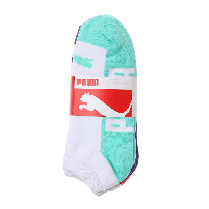 Puma Ladies Sports Ankle Socks 3-piece Set in White