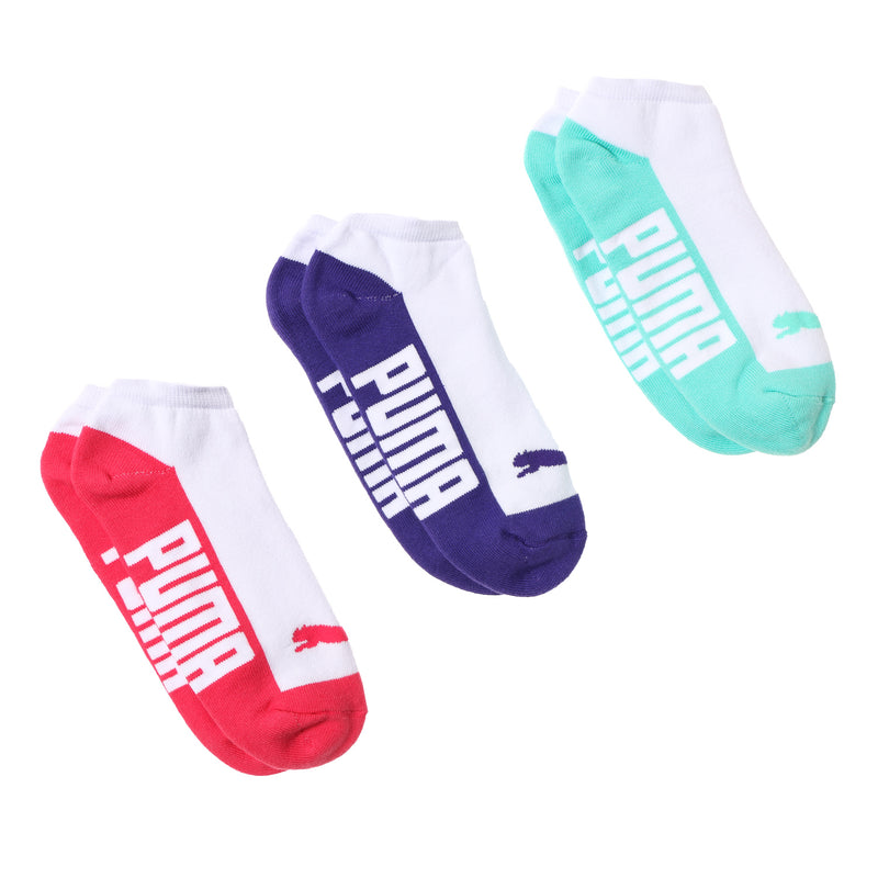 Puma Ladies Sports Ankle Socks 3-piece Set in White