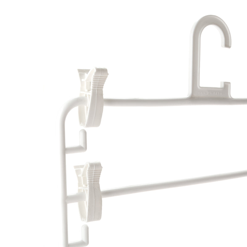 Urban Home Square Hanger with Clips in White