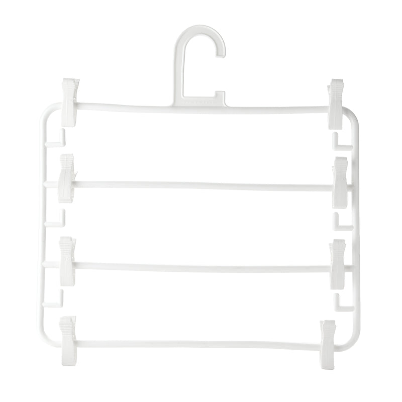 Urban Home Square Hanger with Clips in White