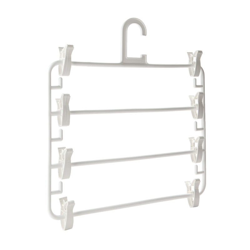 Urban Home Square Hanger with Clips in White