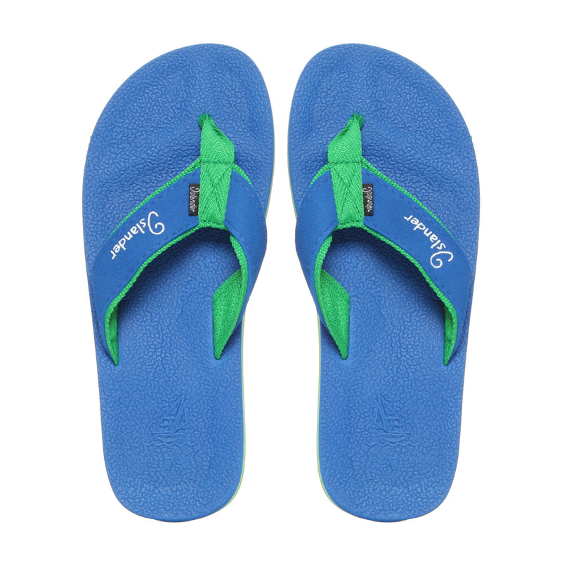 ISLANDER   THONGS     PLAIN   BLU/GRN REG 5 ISLANDER  THONGS PLAIN 1023 FLIP-FLOPS