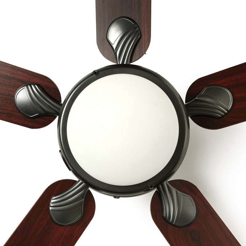 Westinghouse 52in./132cm Euro Swirl Ceiling Fan (Rosewood/Walnut)