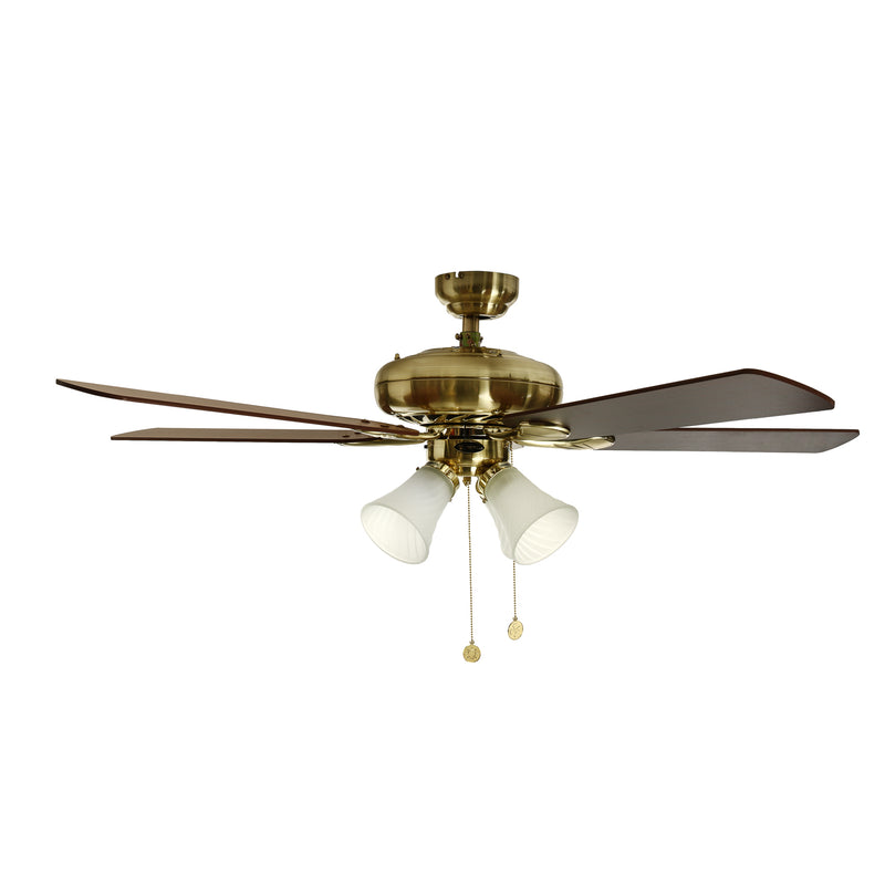 Westinghouse 52in./132cm Swirl Ceiling Fan (Light Maple/Walnut)