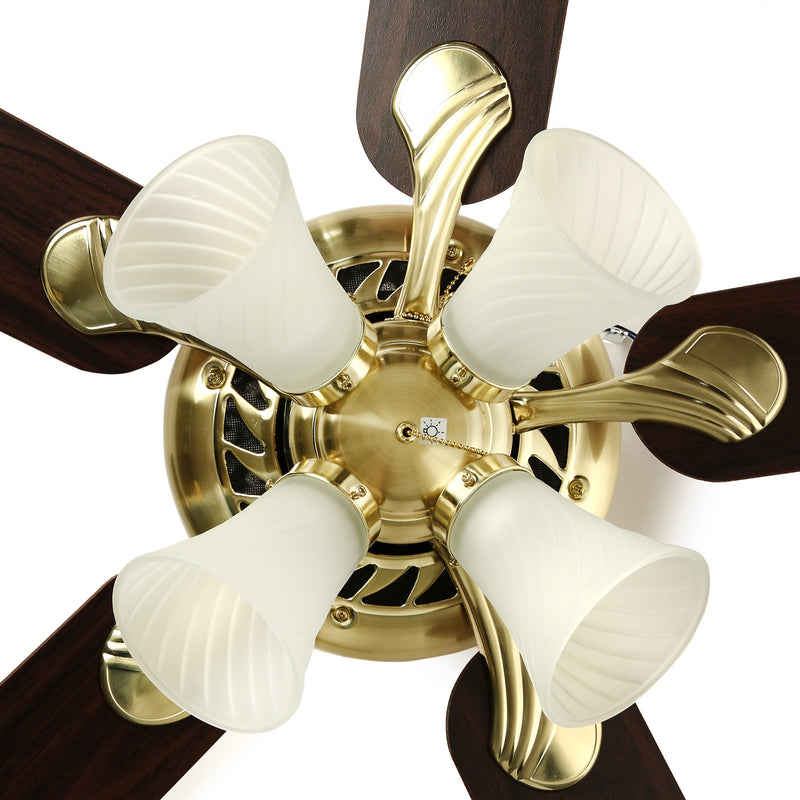 Westinghouse 52in./132cm Swirl Ceiling Fan (Light Maple/Walnut)