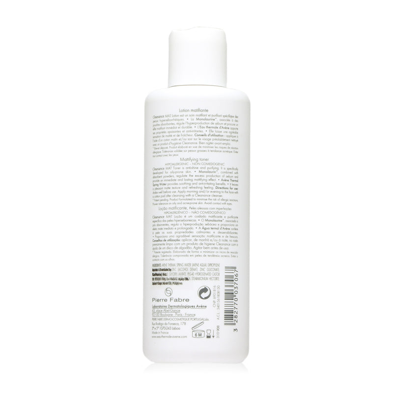 Avene Eau Thermale Cleanance Mattifying Toner 200 mL