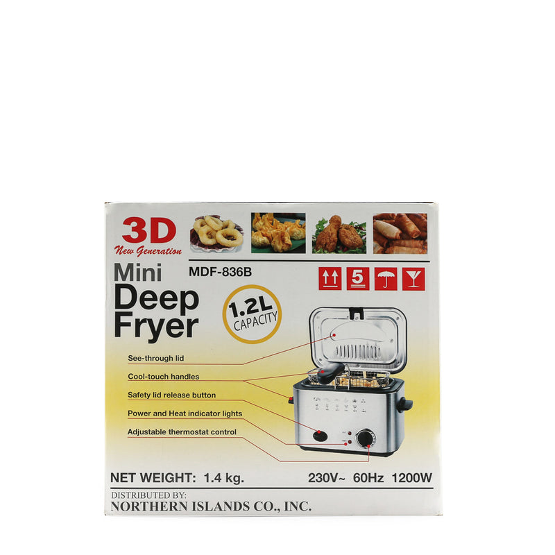 3D Mini Deep Fryer MDF-836B