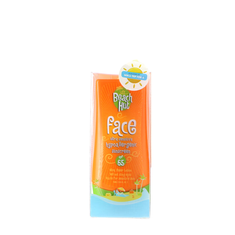 Beach Hut Ultra-Sensitive Hypoallergenic Face Sunscreen SPF 65 75ml