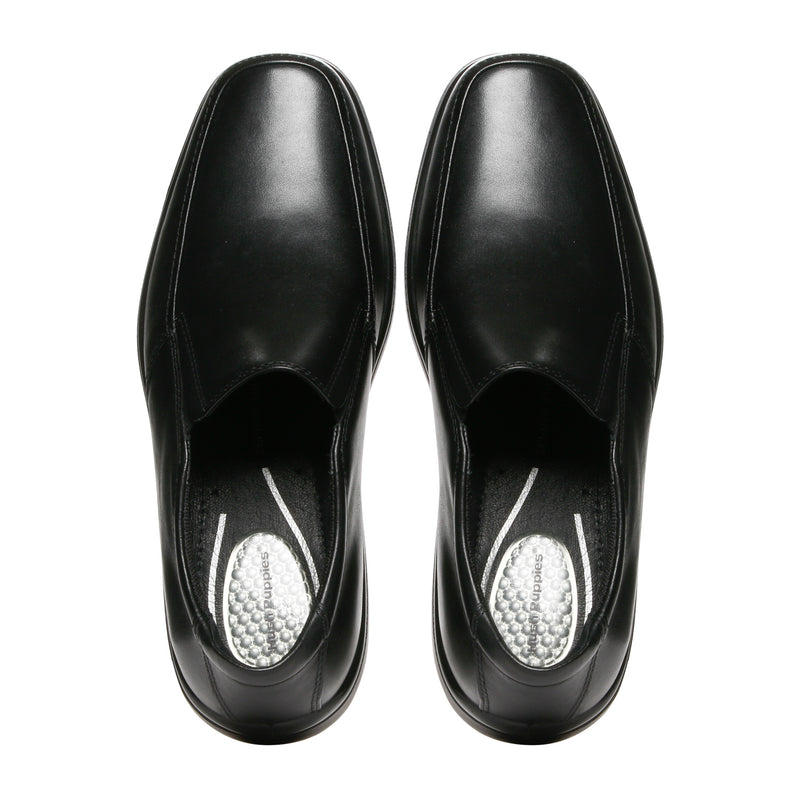 HUSH PUPPIES STOCKS  M  H100154 BLACK LEAT 12 Hush Puppies STOCKS LOAFER