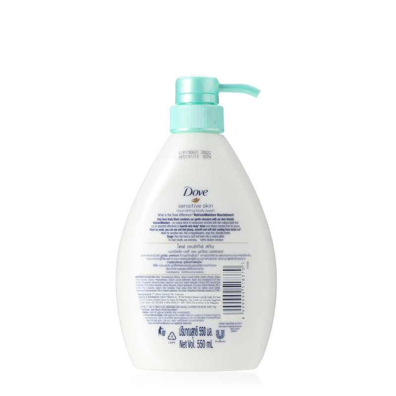 Dove Sensitive Skin Body Wash 550ml