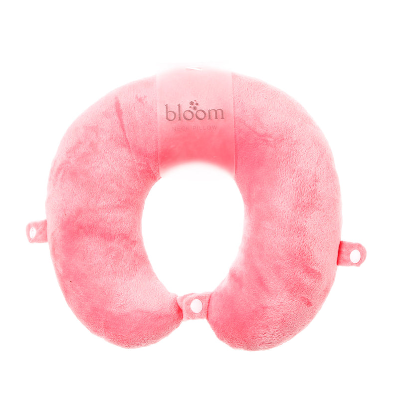 Bloom Plain Neck Pillow in Pink