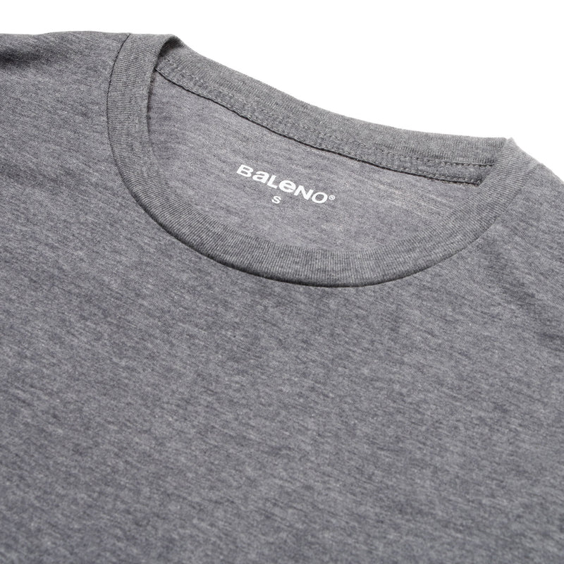 BALENOTSHI/GRAY/A-XS/NODIM Baleno 12440300 Plain Roundneck Long Sleeves Tees