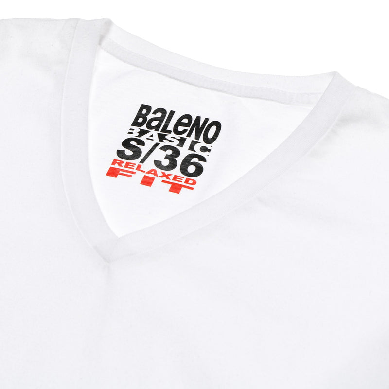 BALENO BASIC VNECK TEE WHITE XS