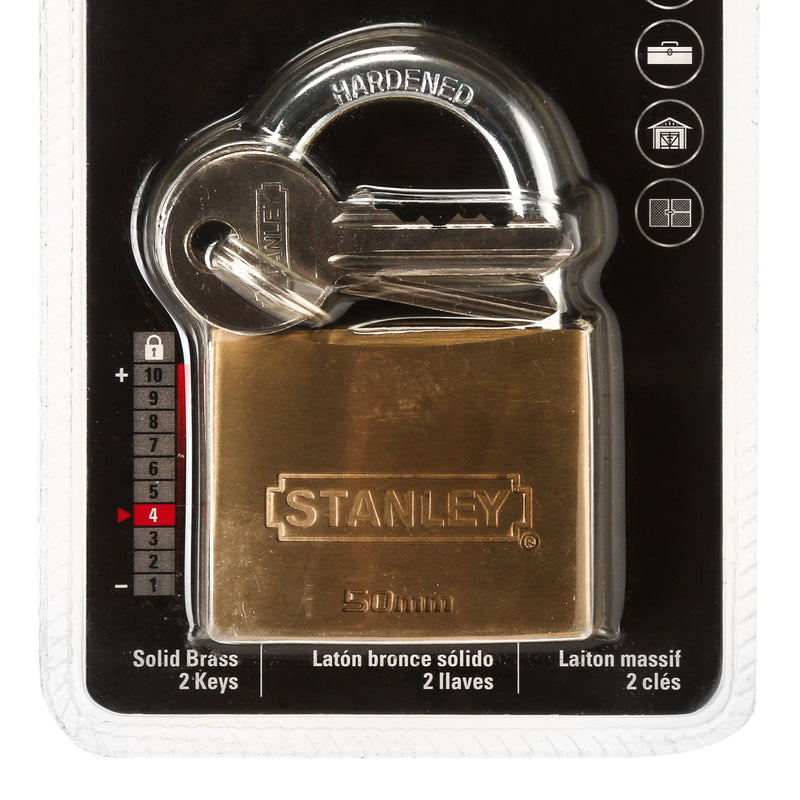 Stanley Standard Shackle Padlock 50mm