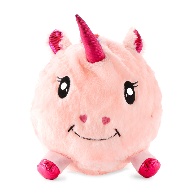 Toy Kingdom Large Unicorn Fuzzy Ball in Pink