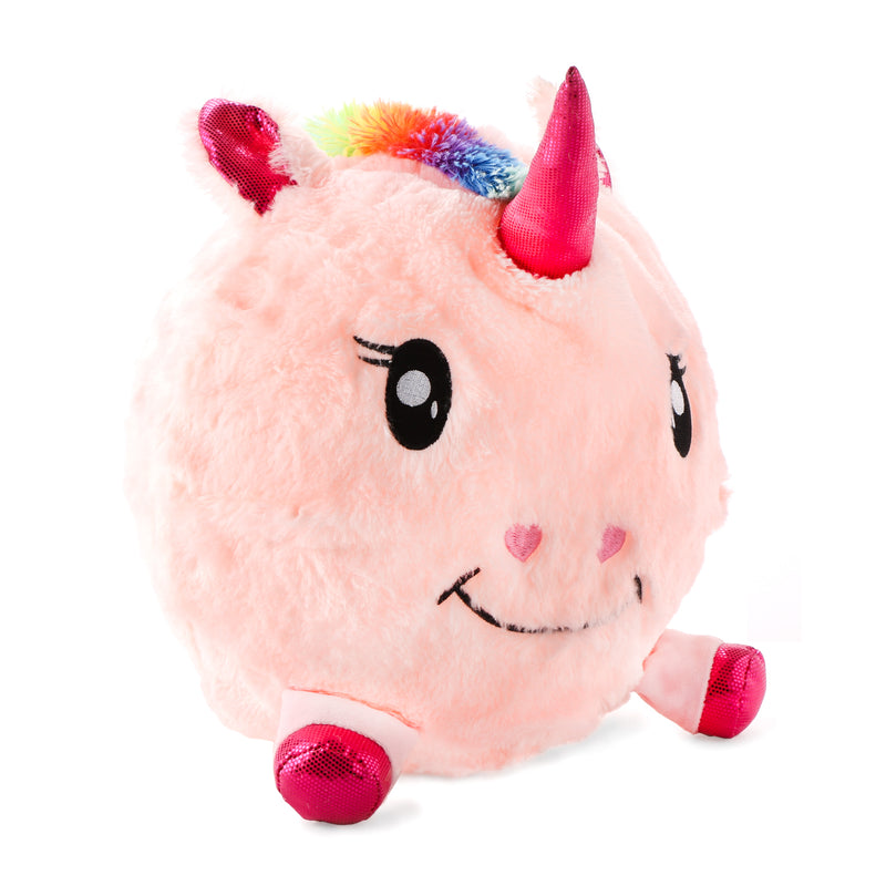 Toy Kingdom Large Unicorn Fuzzy Ball in Pink