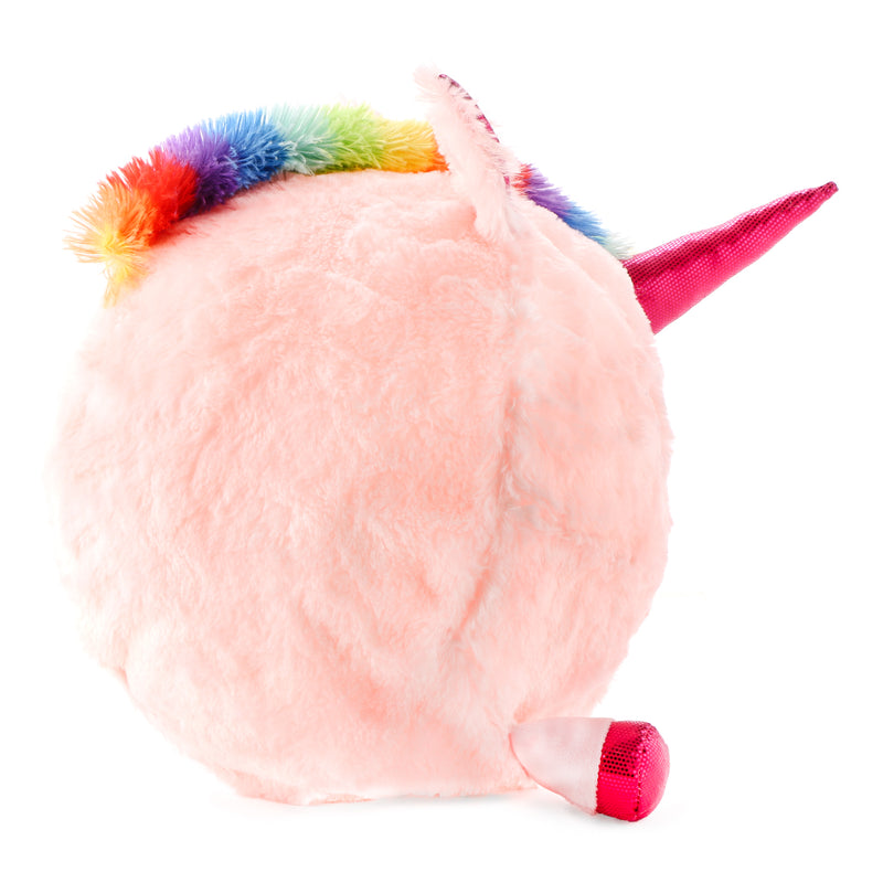 Toy Kingdom Large Unicorn Fuzzy Ball in Pink