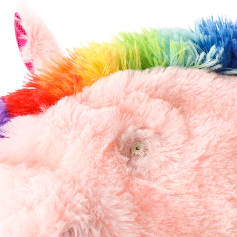 Toy Kingdom Large Unicorn Fuzzy Ball in Pink