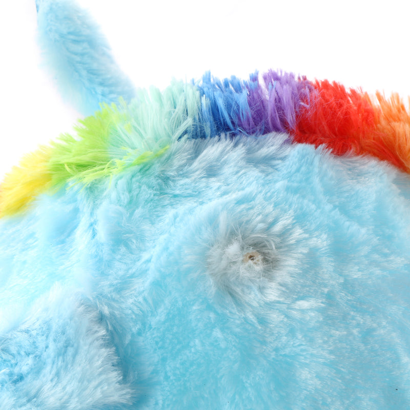 Toy Kingdom Large Unicorn Fuzzy Ball in Blue