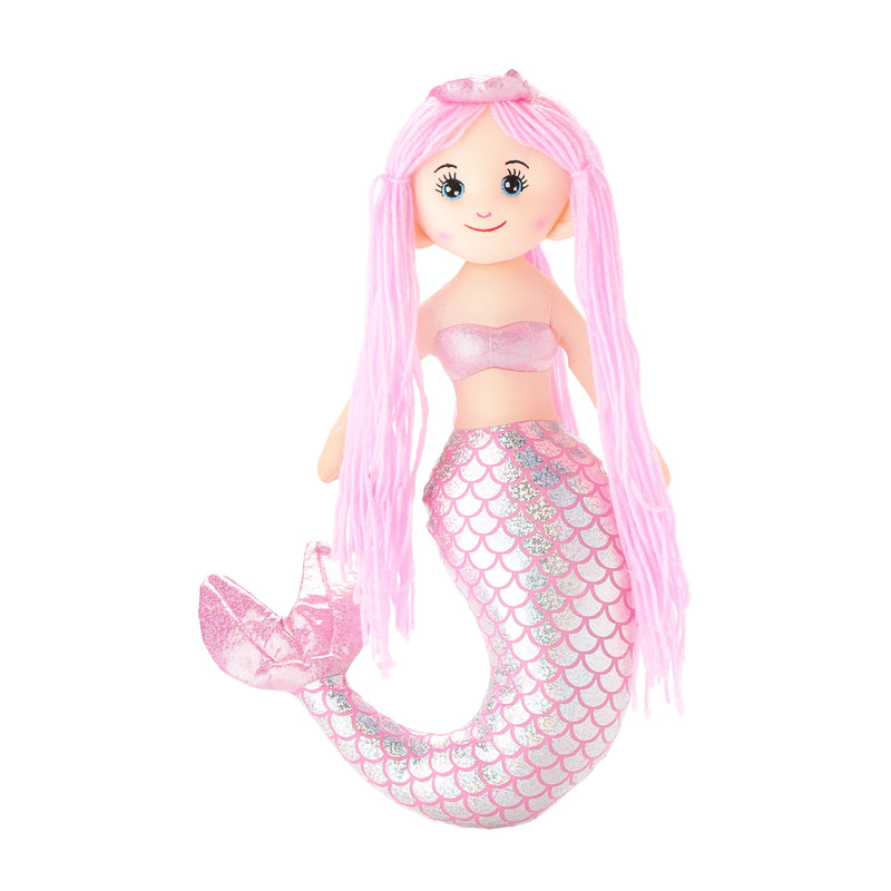 Toy Kingdom Mermaid Rag Doll in Pink