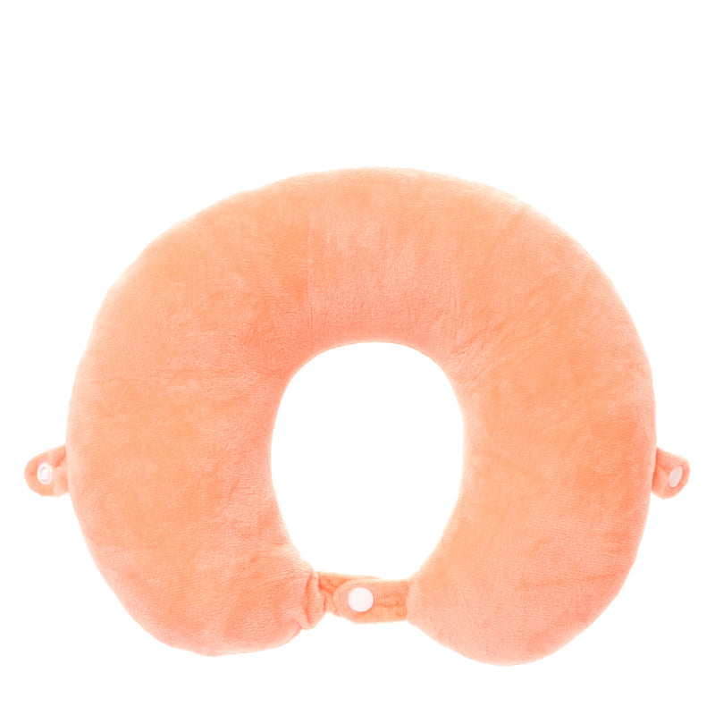 Bloom Plain Neck Pillow in Orange