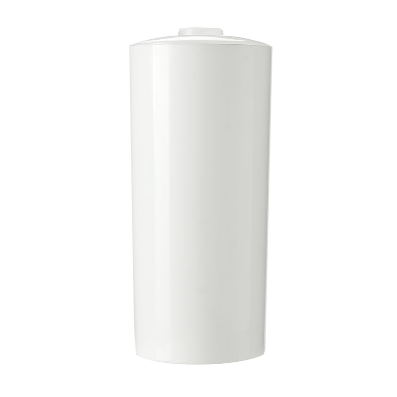 Urban Home Bathroom Tissue Bin with Cover _ White