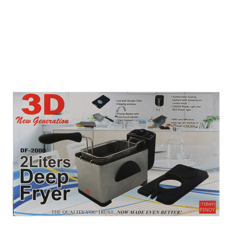 3D New Generation Deep Fryer 2L DF2000