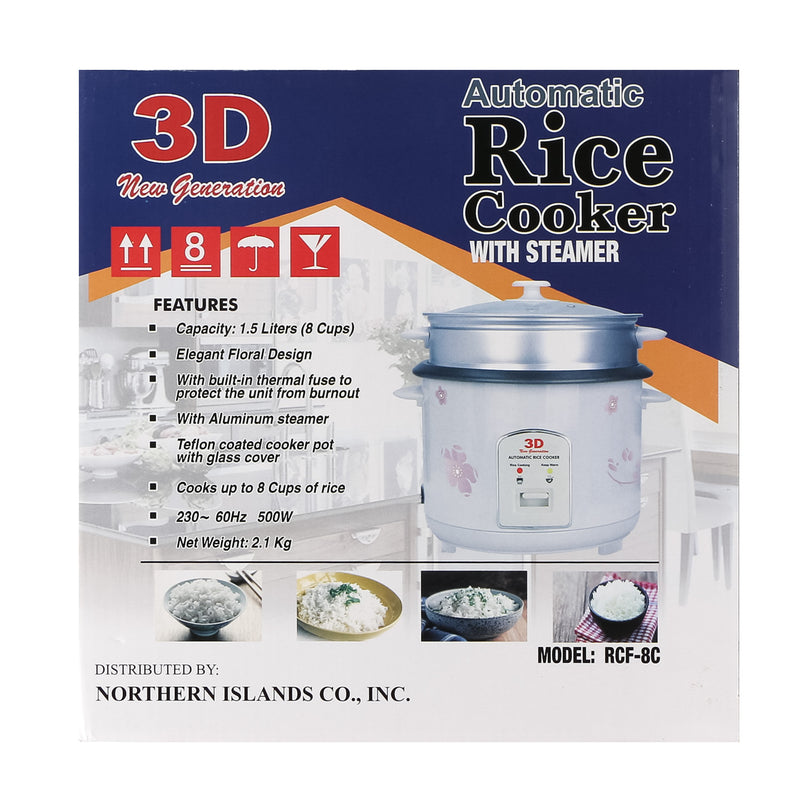 3D Automatic Rice Cooker 1.5L RCF-8C