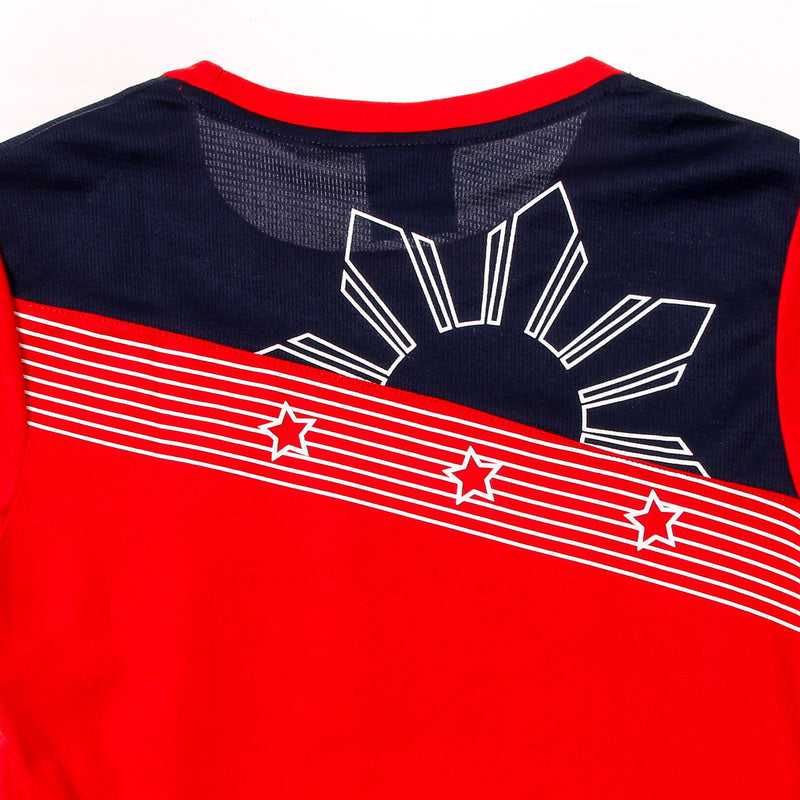 MY PHILIPPINES SPORTY SUN STAR  S MY PHILIPPINES LADIES PILIPINAS SPORTS TEE IN RED