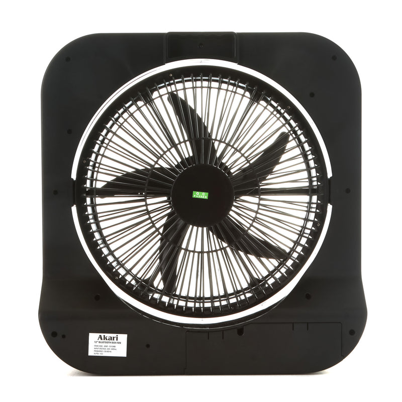 Akari Rechargeable 12in. Bluetooth Box Fan ARBF-5513MB