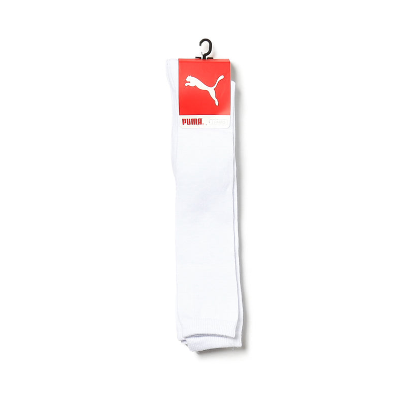 Puma Kids Size 9-12 Knee Length Socks 3-Pair Set in White