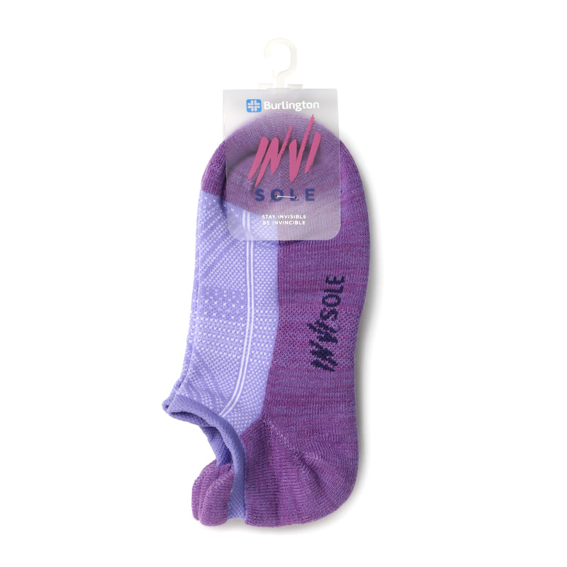 Burlington Ladies Invisole Ankle Socks in Lavender