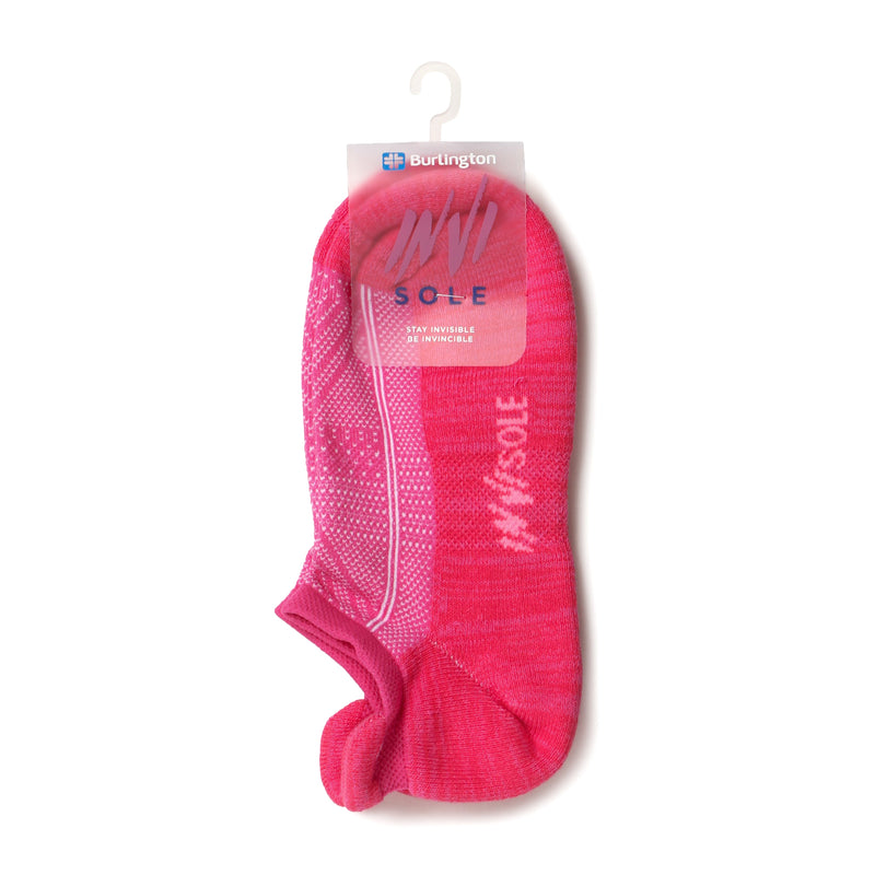 Burlington Ladies Invisole Ankle Socks in Rose