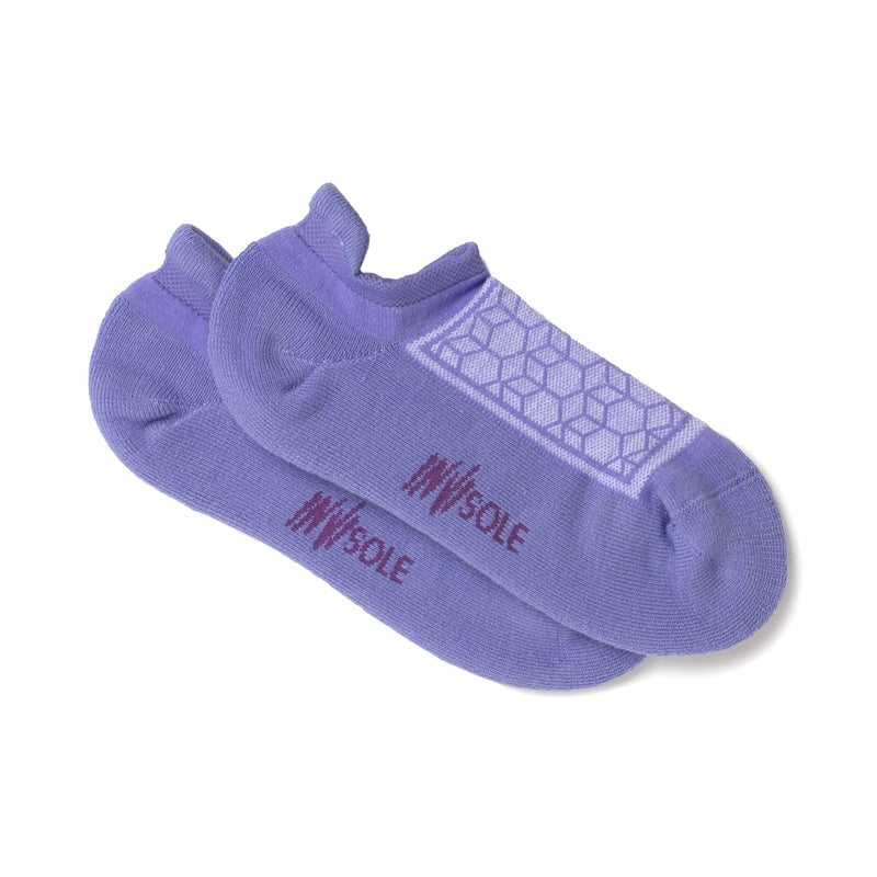 Burlington Ladies Invisole Ankle Socks in Violet