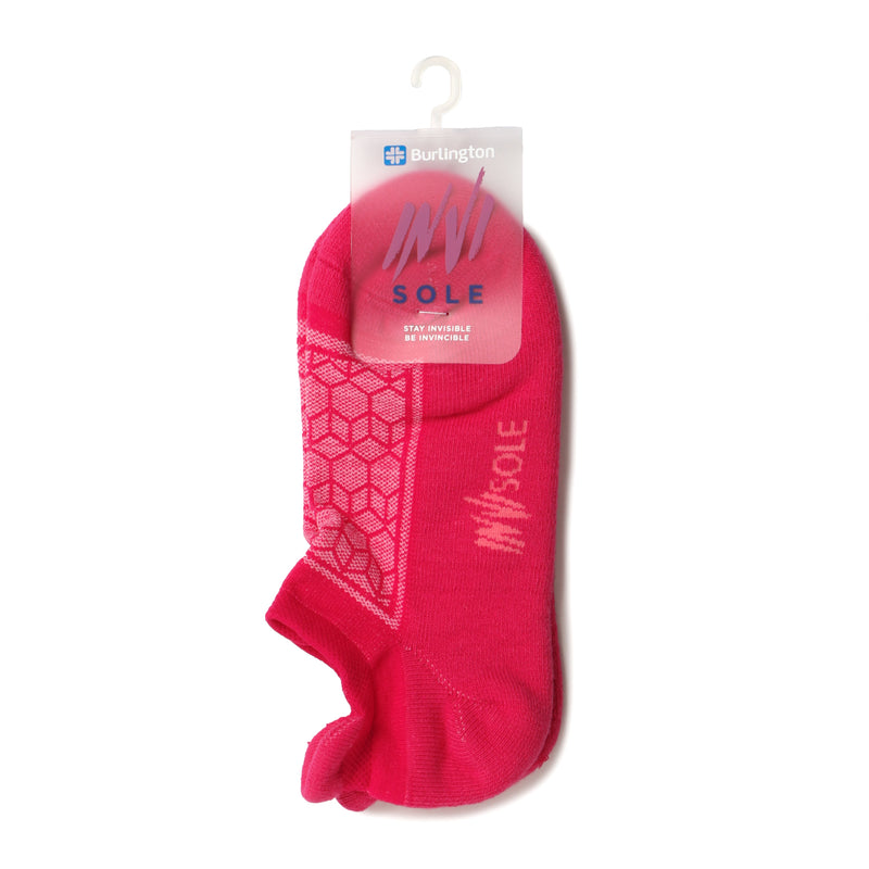 Burlington Ladies Invisole Ankle Socks in Rose