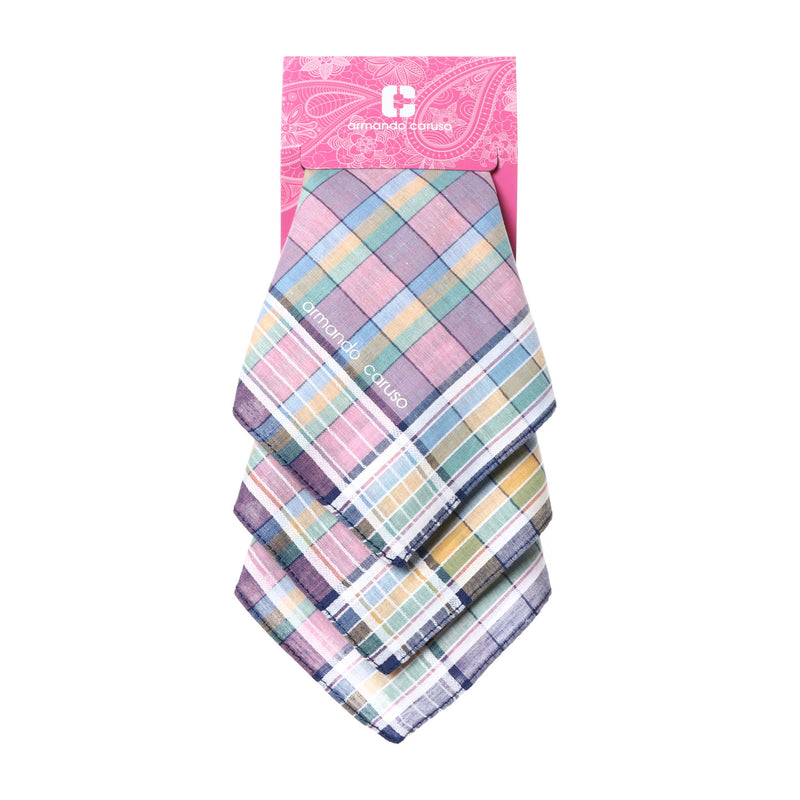 Armando Caruso Girls Design 1 Checkered Handkerchief 3-Piece Set