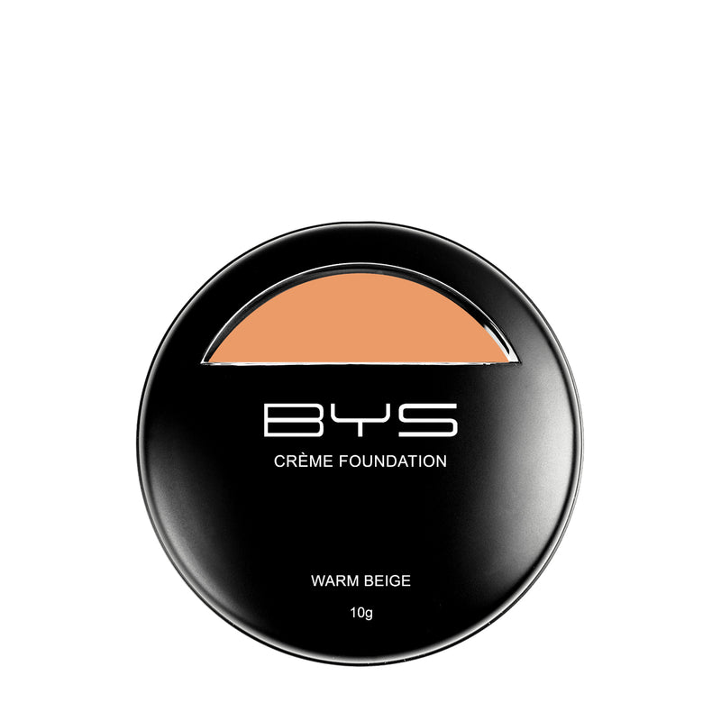 BYS Foundation Creme with Sponge in Warm Beige