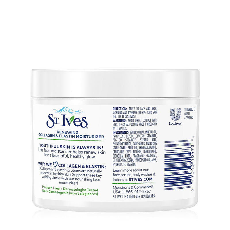 St. Ives Timeless Skin Collagen Elastin Moisturizer 283g