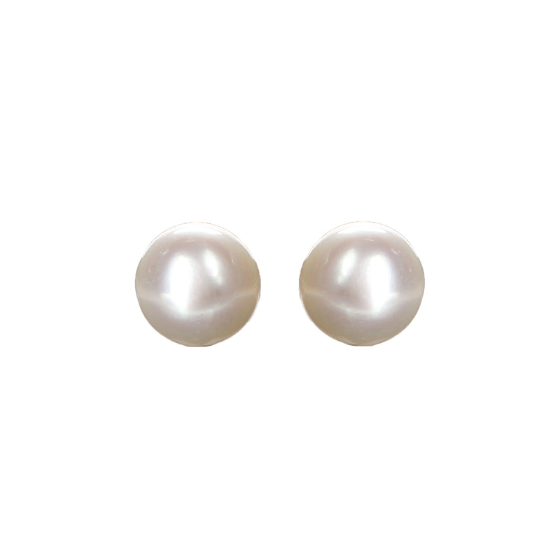 Khai Pearl Ladies Freshwater Pearl Stud Earrings in White