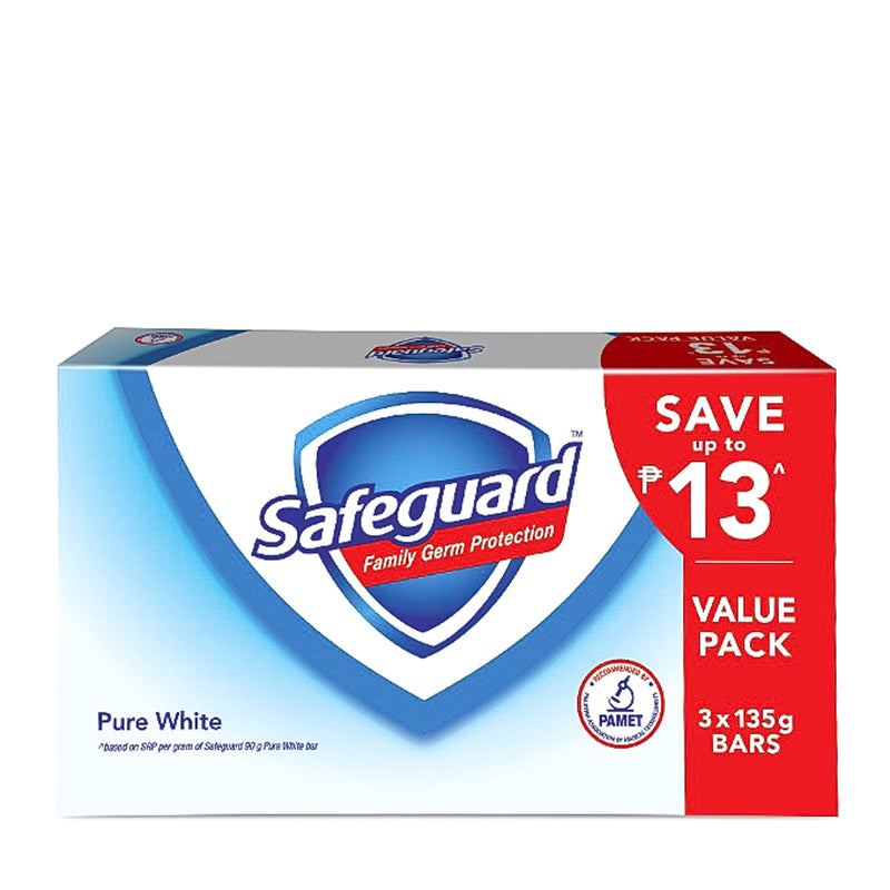 Safeguard 3-pack Pure White Soap 135g