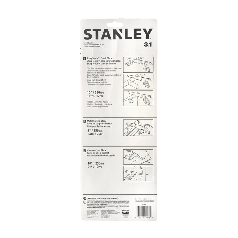 Stanley 3-Blade Nest-of-Saws