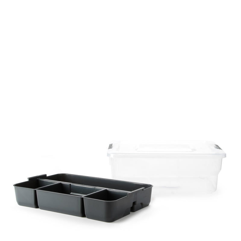 EZY Sort It Multi-Compartment Plastic Storage Container 5L